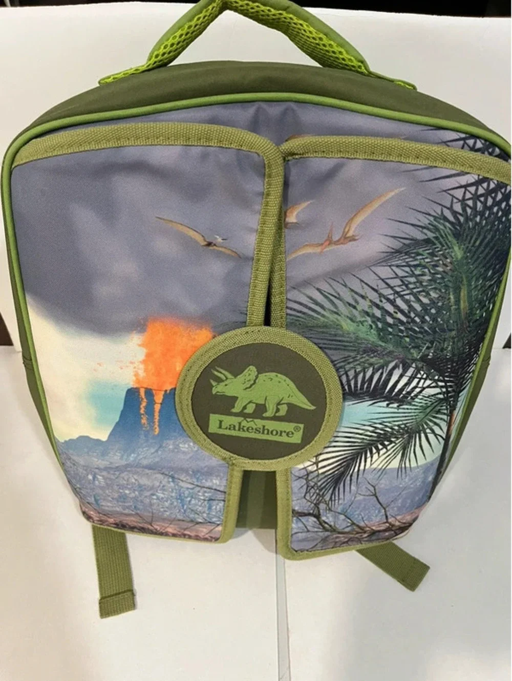 Lakeshore Scenic Dinosaur Fold Out Play Mat Green Children’s Kids Backpack